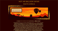 Desktop Screenshot of hotairballoonsafarisa.co.za