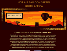 Tablet Screenshot of hotairballoonsafarisa.co.za